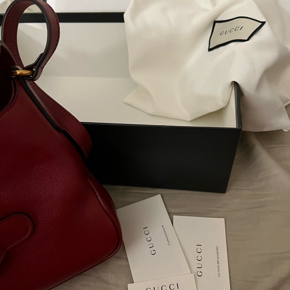 NWT red Gucci Marmont Crossbody leather messenger bag - Picture 11 of 16